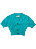 cardigan bianca pima turquoise
