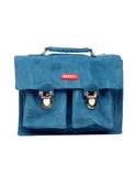 boekentasje velours blauw