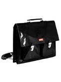 grote boekentas vinyl noir