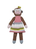 knuffel-rammelaar girl monkey