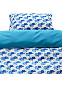 donsovertrek blauwe olifantjes