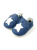 babyschoentjes étoile jean/blanc