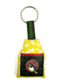 sleutelhanger 'oiseau' geel