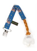fopspeenhouder 'famille renard' blauw