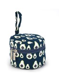 rond opbergdoosje 'canard motif poires'