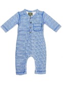 organic suit blue