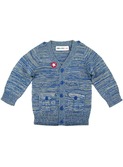 cardigan boys knitted bluegrey