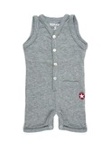 romper shorty jers rib grey