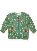 jacket woven print blue