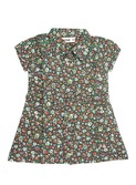 dress woven print grey