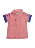shirt woven print red