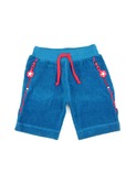 trousers short terry blue