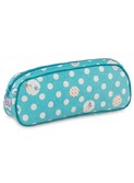 pennenzak blauwe Polka dots