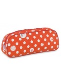 pennenzak oranje Polka dots