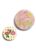 2 buttons 'badges biche'