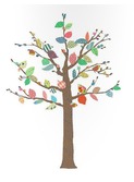 muursticker arbre motif