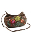 schoudertas brod� fleur