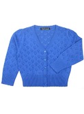 cardigan Heart Ajour blauw