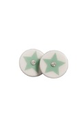 star earpins, aqua