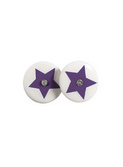 star earpins, purple