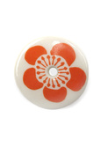 flower brooche, orange