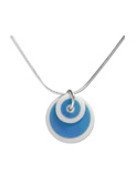 circle necklace blue