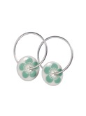 flower earrings s., mint