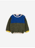 Baby Color Block blue jumper│Bobo Choses