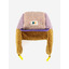 Color Block pink sheepskin chapka - Bobo Choses