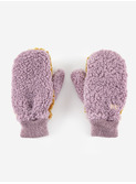 Sheepskin Color Block lavander gloves