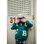 Color Block pink sheepskin chapka - Bobo Choses