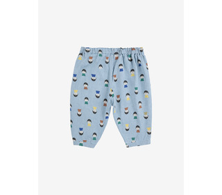 Game Pawns all over light denim pants - Bobo Choses