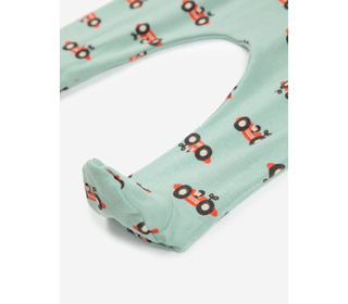 Race Car all over footed leggings - Bobo Choses