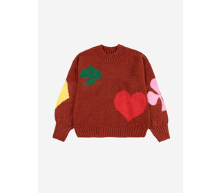 Bobo Joker jacquard turtle neck jumper - Bobo Choses