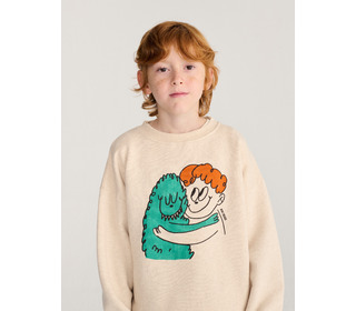Hug Hairy Monster sweatshirt - Bobo Choses