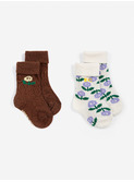 Stamp Bloom socks 2 pack
