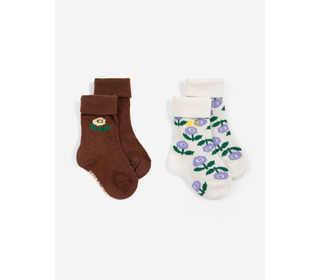 Stamp Bloom socks 2 pack - Bobo Choses