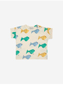 Multicolor fish all over t-shirt
