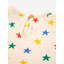 Multicolor stars all over ruffle t-shirt - Bobo Choses