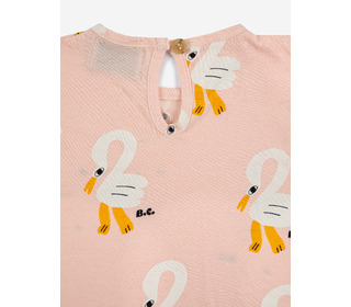 Pelican all over ruffle t-shirt│Bobo Choses