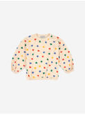 Multicolor stars all over terry sweatshirt│Bobo Choses