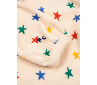 Multicolor stars all over terry sweatshirt - Bobo Choses