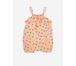 Multicolor stars all over romper│Bobo Choses