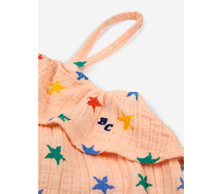 Multicolor stars all over romper│Bobo Choses