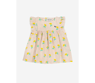 Sea flower all over ruffle dress - Bobo Choses