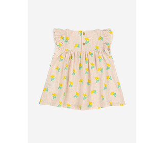 Sea flower all over ruffle dress - Bobo Choses