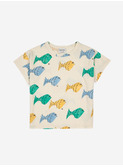 Multicolor fish all over t-shirt│Bobo Choses