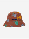 Multicolor fish all over hat