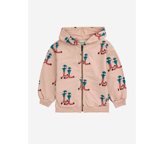 Dancing Giants all over zipped hoodie - Bobo Choses