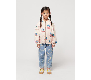 Dancing Giants all over zipped hoodie│Bobo Choses